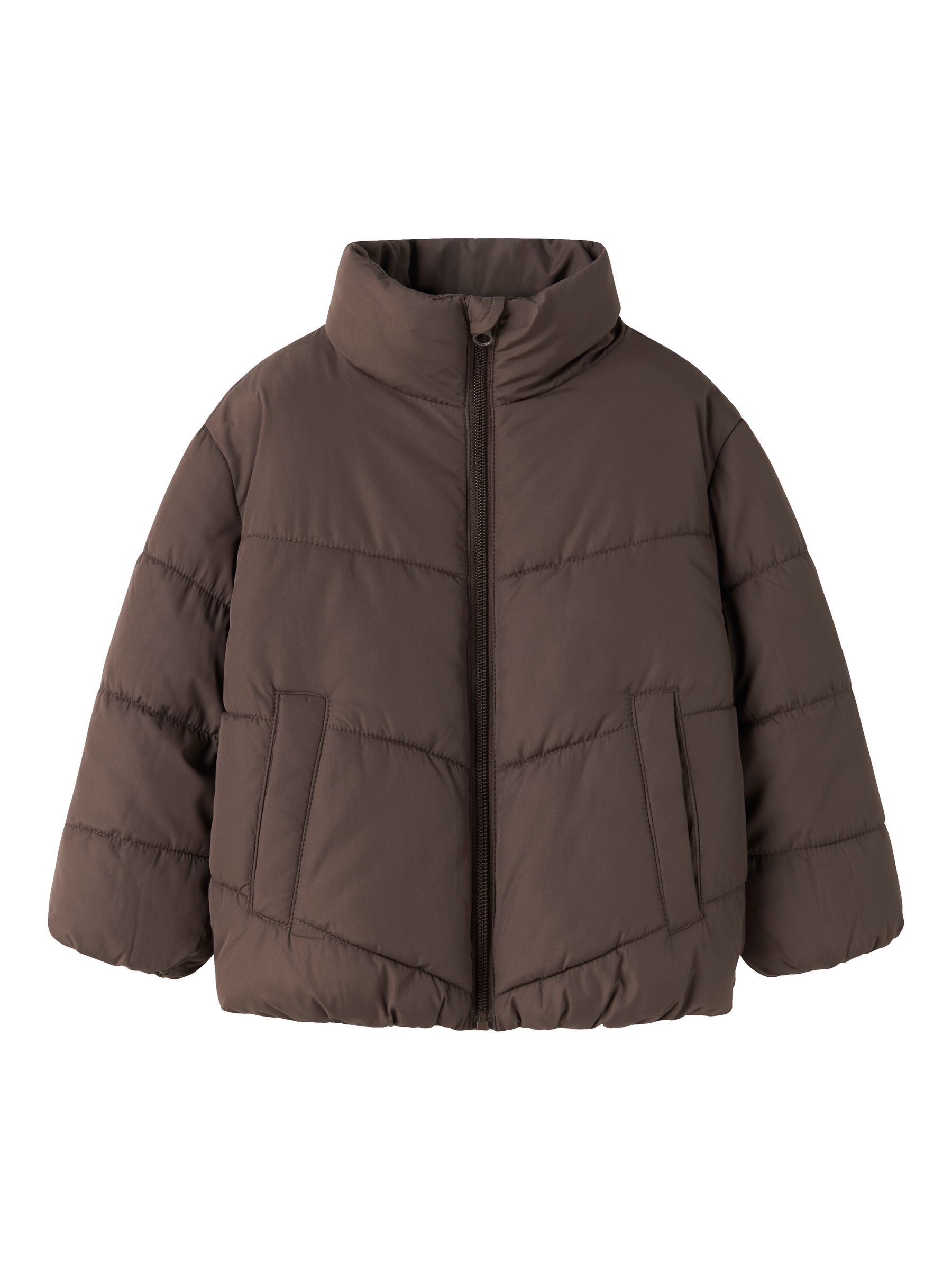 13261803_5120113.jpg Pufferjacke Stehkragen Frontreißverschlus Schlitztaschen