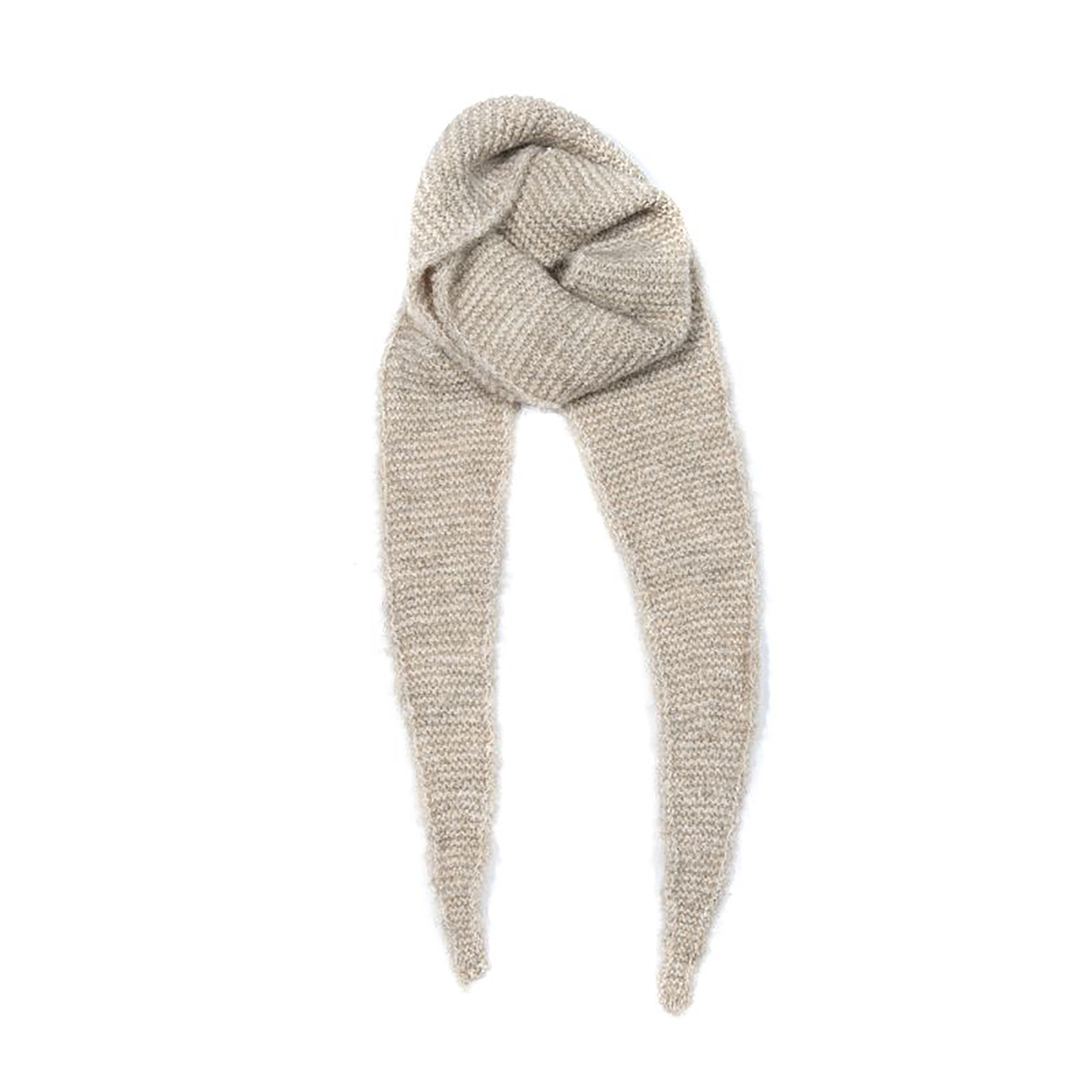 810378_a544993d5a0dc790c456762197866584_001.jpg Dreieckstuch Krausstrickstruktur Spitze Enden Unifarben