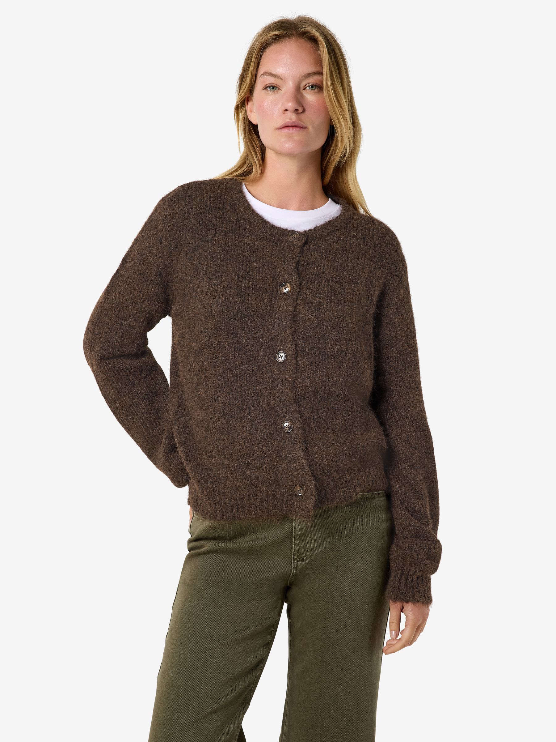 27037945_5026380_7.jpg Elegante Strickjacke Rundhalsausschnitt Knopfleiste