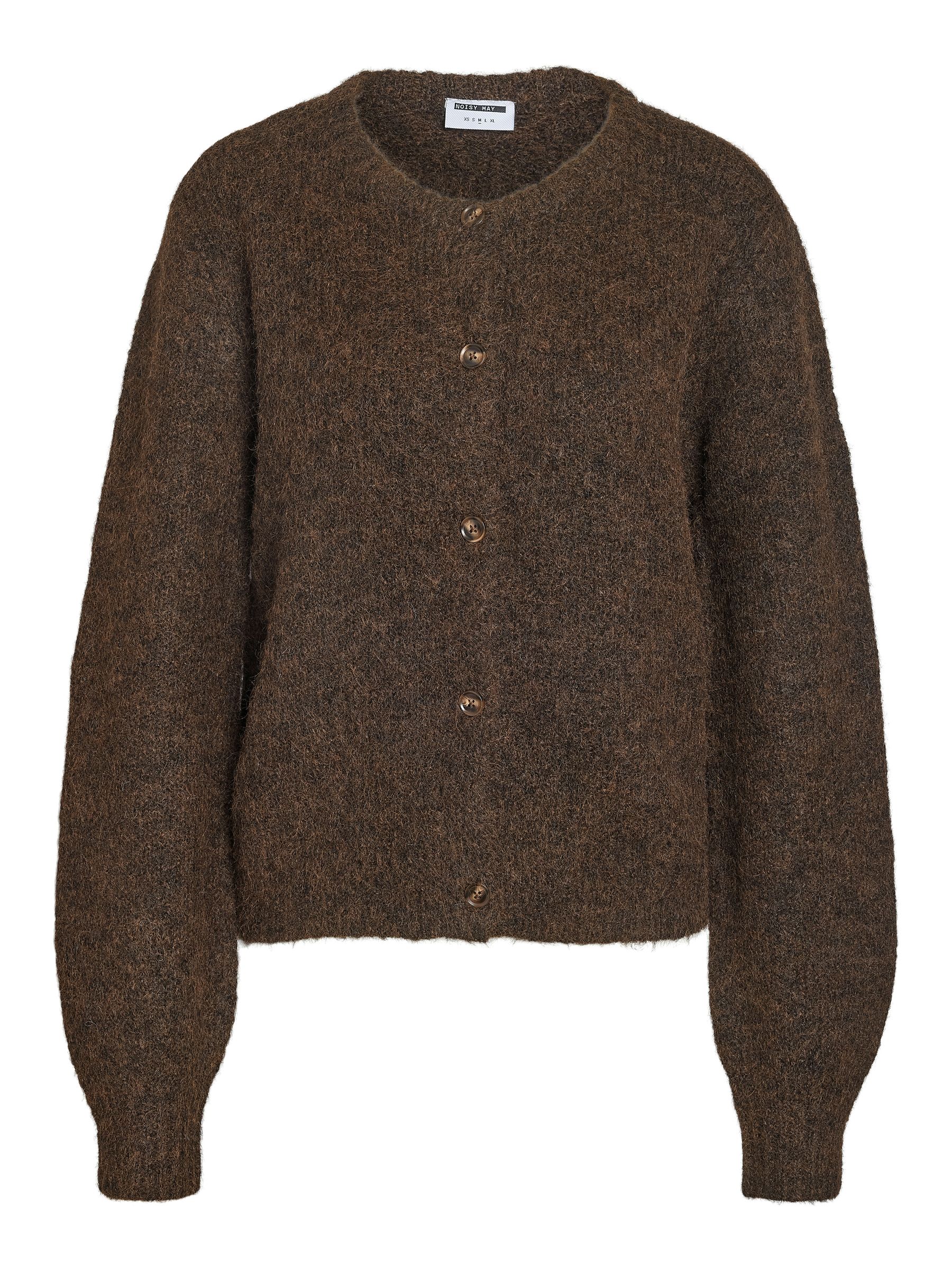 27037945_5026380.jpg Elegante Strickjacke Rundhalsausschnitt Knopfleiste