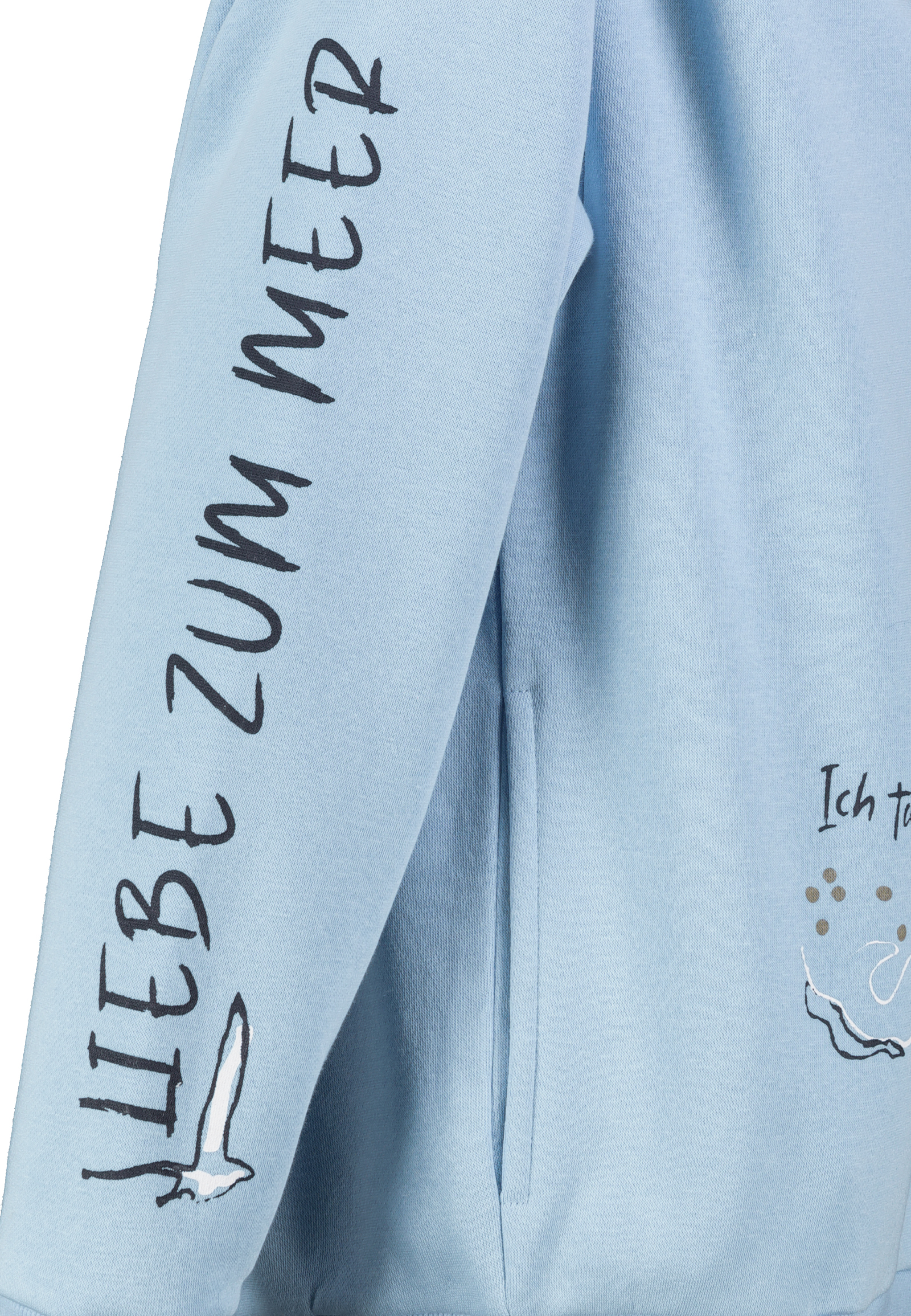 D10600BA02743-_19200_003.jpg Kapuzenpullover Rippbündchen Motivprint Eingriffstasche