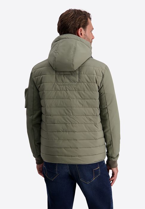 Timezone Timezone Winterjacke Steppoptik Kapuze Stehkragen Regular Fit – Olive, Bild 6