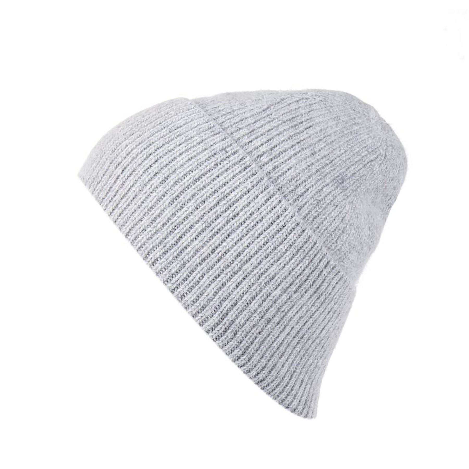 620084_0a35659e9558777c2aa086b0ed8dddcc_002.jpg Strickmütze Beanie Breiter Umschlag Rippstruktur Unifarben