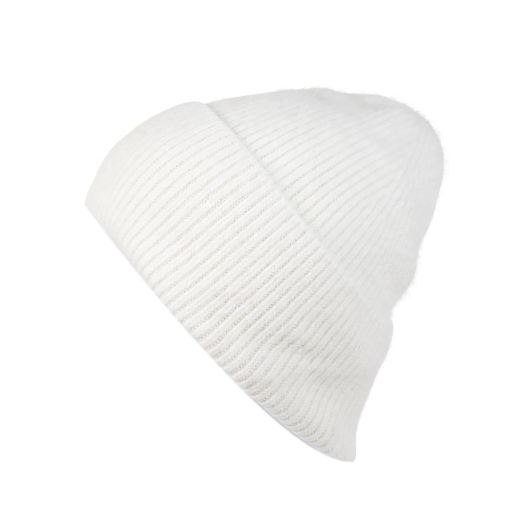 620084_bef235bbe582558d29b1cac7e888a4be_002.jpg Strickmütze Beanie Breiter Umschlag Rippstruktur Unifarben