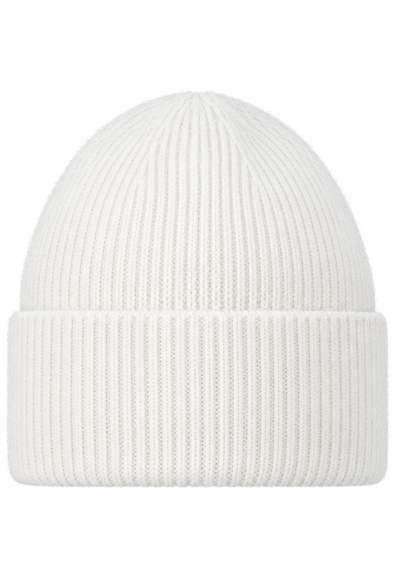 Strickmütze Beanie Breiter Umschlag Rippstruktur Unifarben Strickmütze Beanie Breiter Umschlag Rippstruktur Unifarben