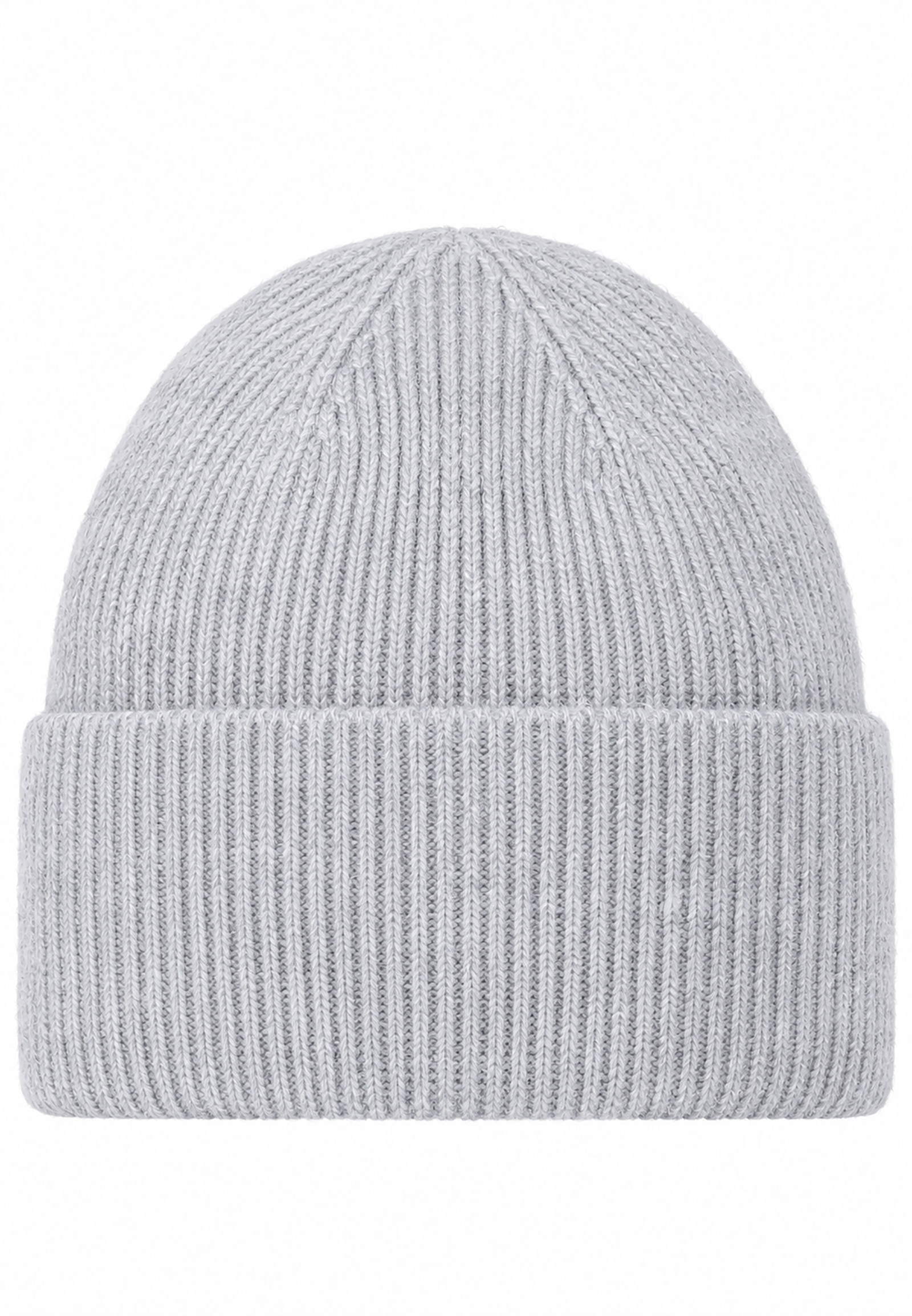 Strickmütze Beanie Breiter Umschlag Rippstruktur Unifarben Strickmütze Beanie Breiter Umschlag Rippstruktur Unifarben