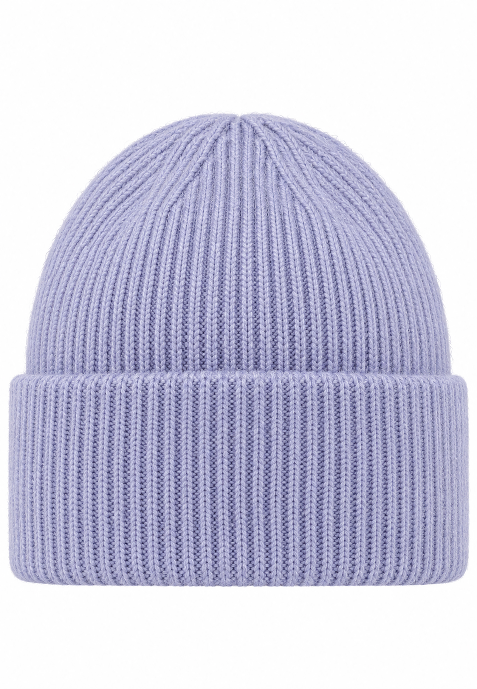 Strickmütze Beanie Breiter Umschlag Rippstruktur Unifarben Strickmütze Beanie Breiter Umschlag Rippstruktur Unifarben