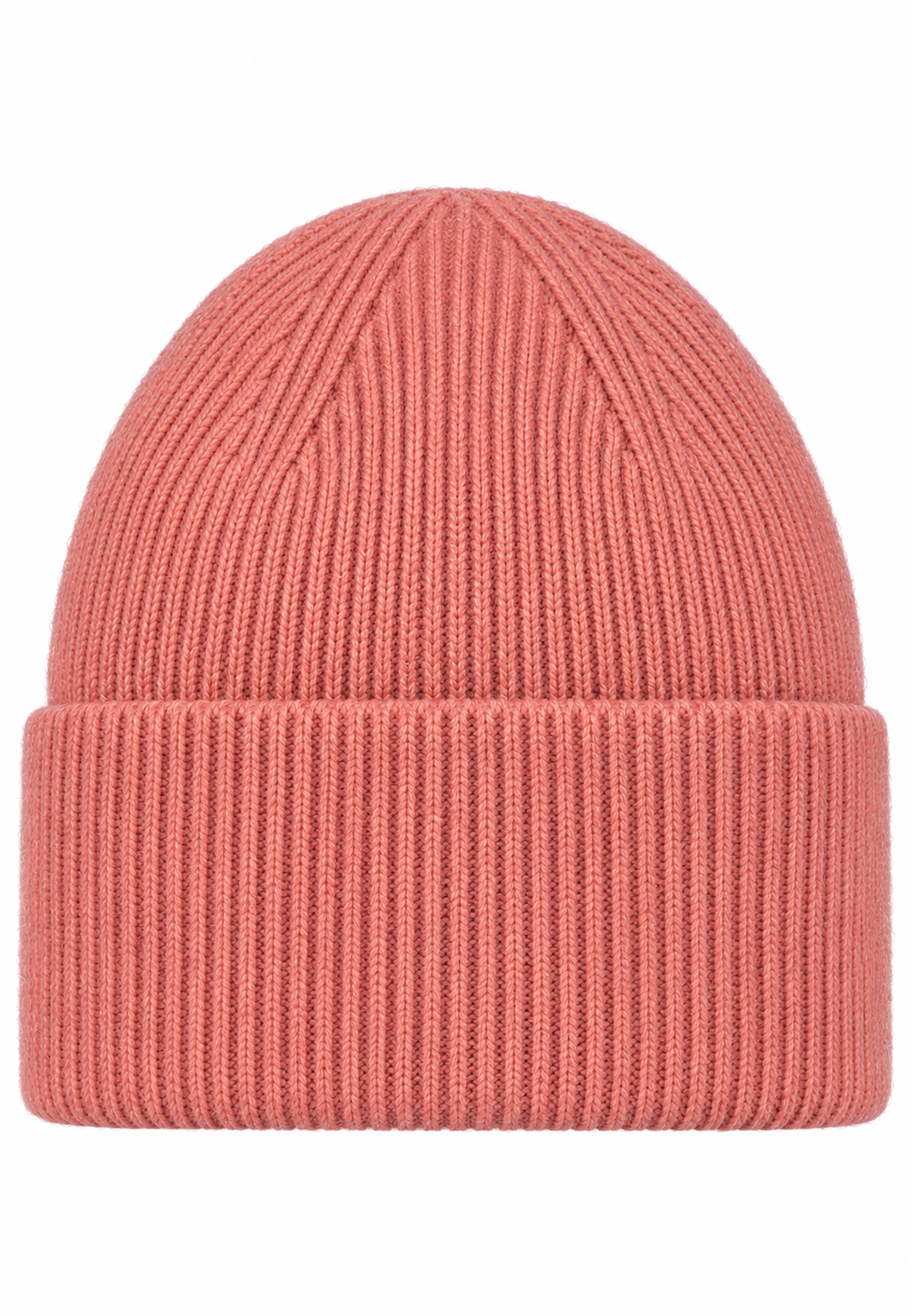 Strickmütze Beanie Breiter Umschlag Rippstruktur Unifarben Strickmütze Beanie Breiter Umschlag Rippstruktur Unifarben