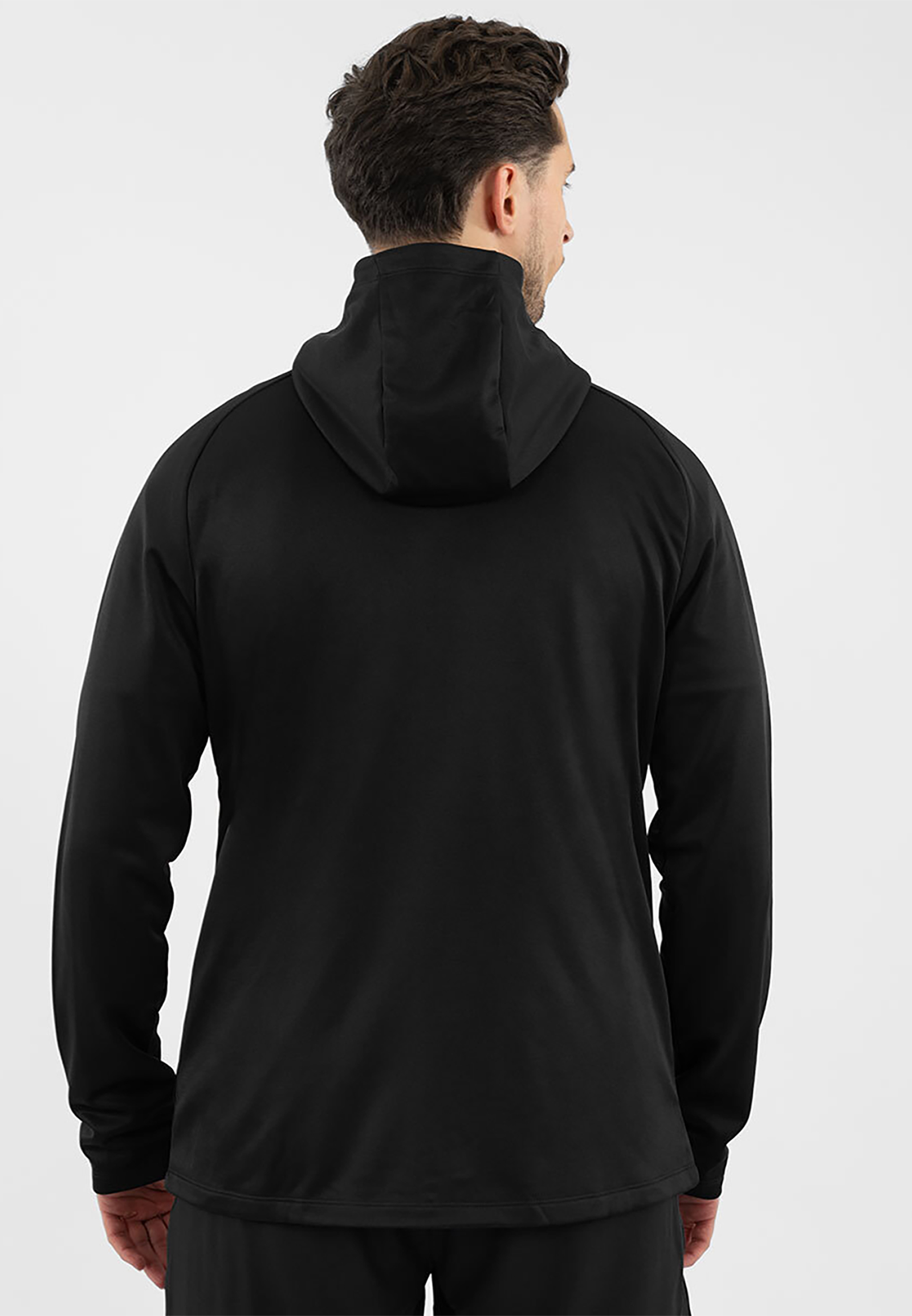 Trainingsjacke Kapuze Frontreißverschluss Brustlogo Langarm Trainingsjacke Kapuze Frontreißverschluss Brustlogo Langarm