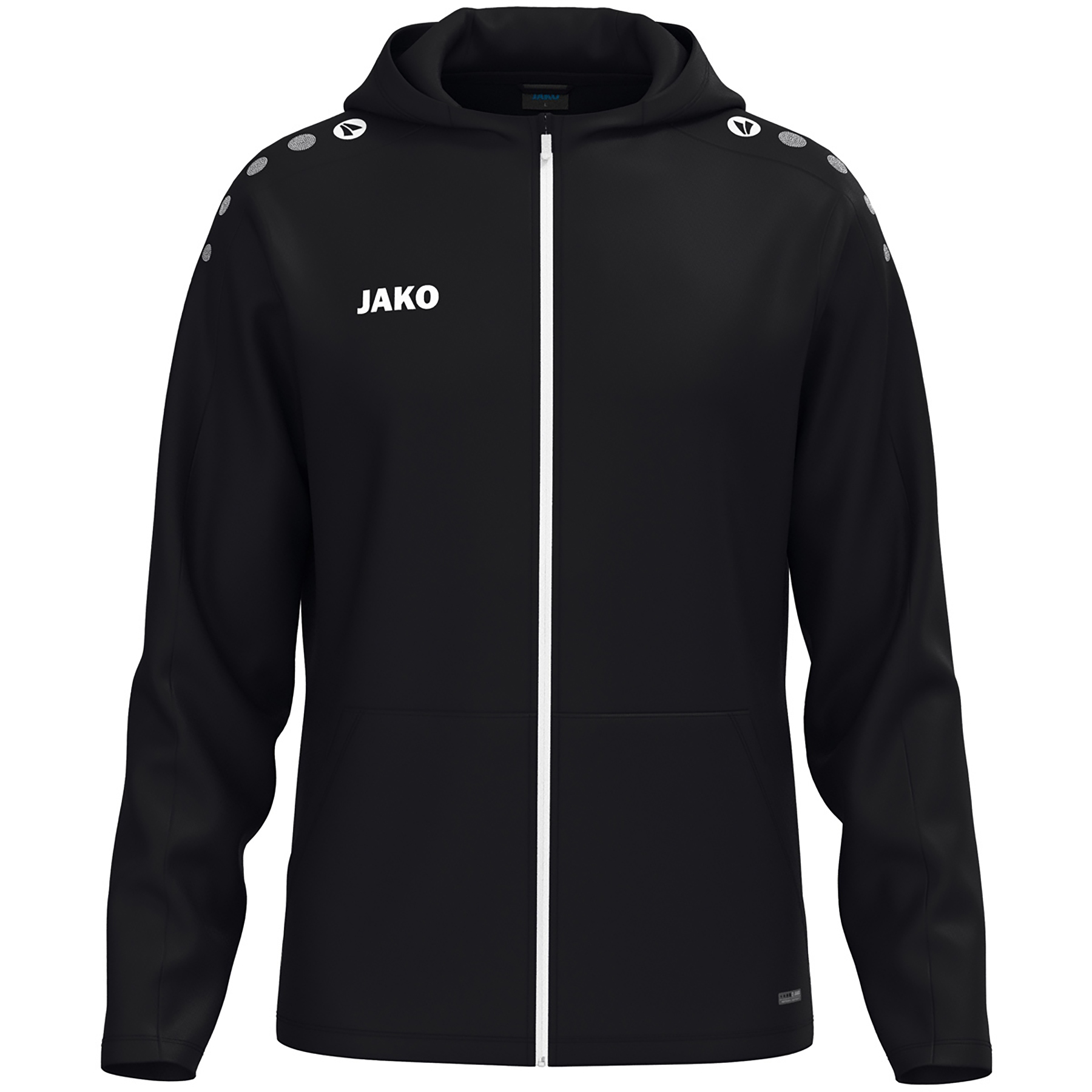 Trainingsjacke Kapuze Frontreißverschluss Brustlogo Langarm Trainingsjacke Kapuze Frontreißverschluss Brustlogo Langarm