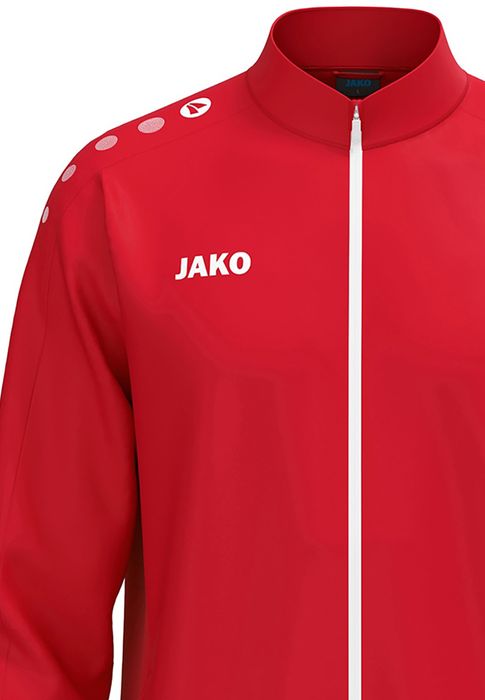 Jako JAKO Trainingsjacke Stehkragen Reißverschluss Rippbündchen – Rot, Bild 4