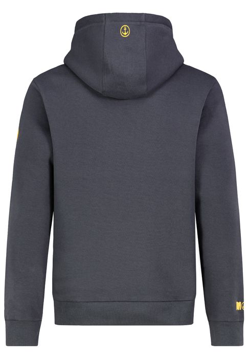 Eight 2 Nine EIGHT 2 NINE Kapuzenpullover Schriftzug Kängurutasche Kordelzug – Blau, Bild 6