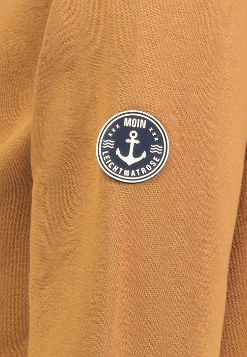 Eight 2 Nine EIGHT 2 NINE Kapuzenpullover Schriftzug Kängurutasche Kordelzug – Braun, Bild 4