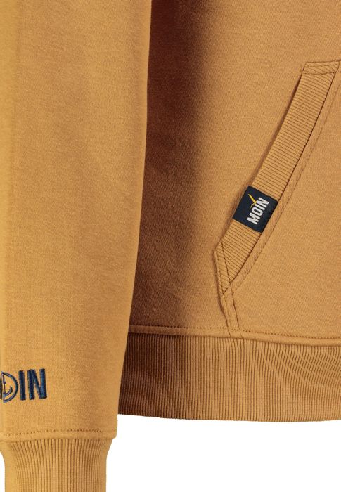 Eight 2 Nine EIGHT 2 NINE Kapuzenpullover Schriftzug Kängurutasche Kordelzug – Braun, Bild 5