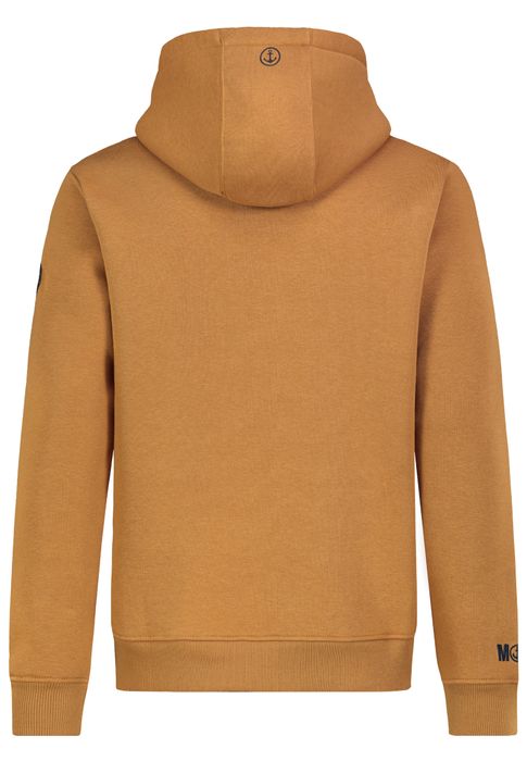 Eight 2 Nine EIGHT 2 NINE Kapuzenpullover Schriftzug Kängurutasche Kordelzug – Braun, Bild 7