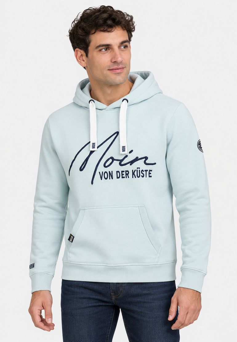 Eight 2 Nine EIGHT 2 NINE Kapuzenpullover Schriftzug Kängurutasche Kordelzug – Grün, Bild 2