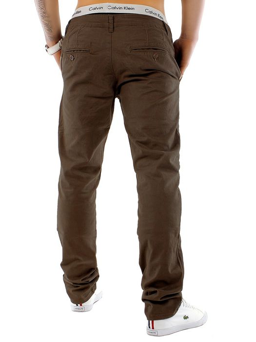 Chino Hose Trendstr, Farbe: Braun