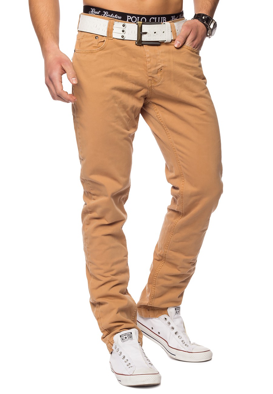 622E Herren Chino Stoff Hose Elyas low crotch Denim Pants