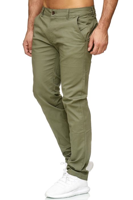 Arizonas Chino Stretch Hose Basic Denim Design Hose Fredy & Roy – Olive, Bild 3