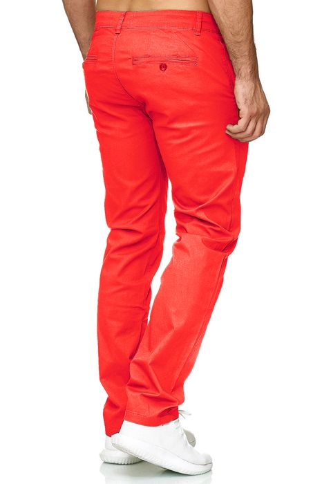 Chino Stretch Hose Basic Denim Design Hose Fredy & Roy, Farbe: Orange