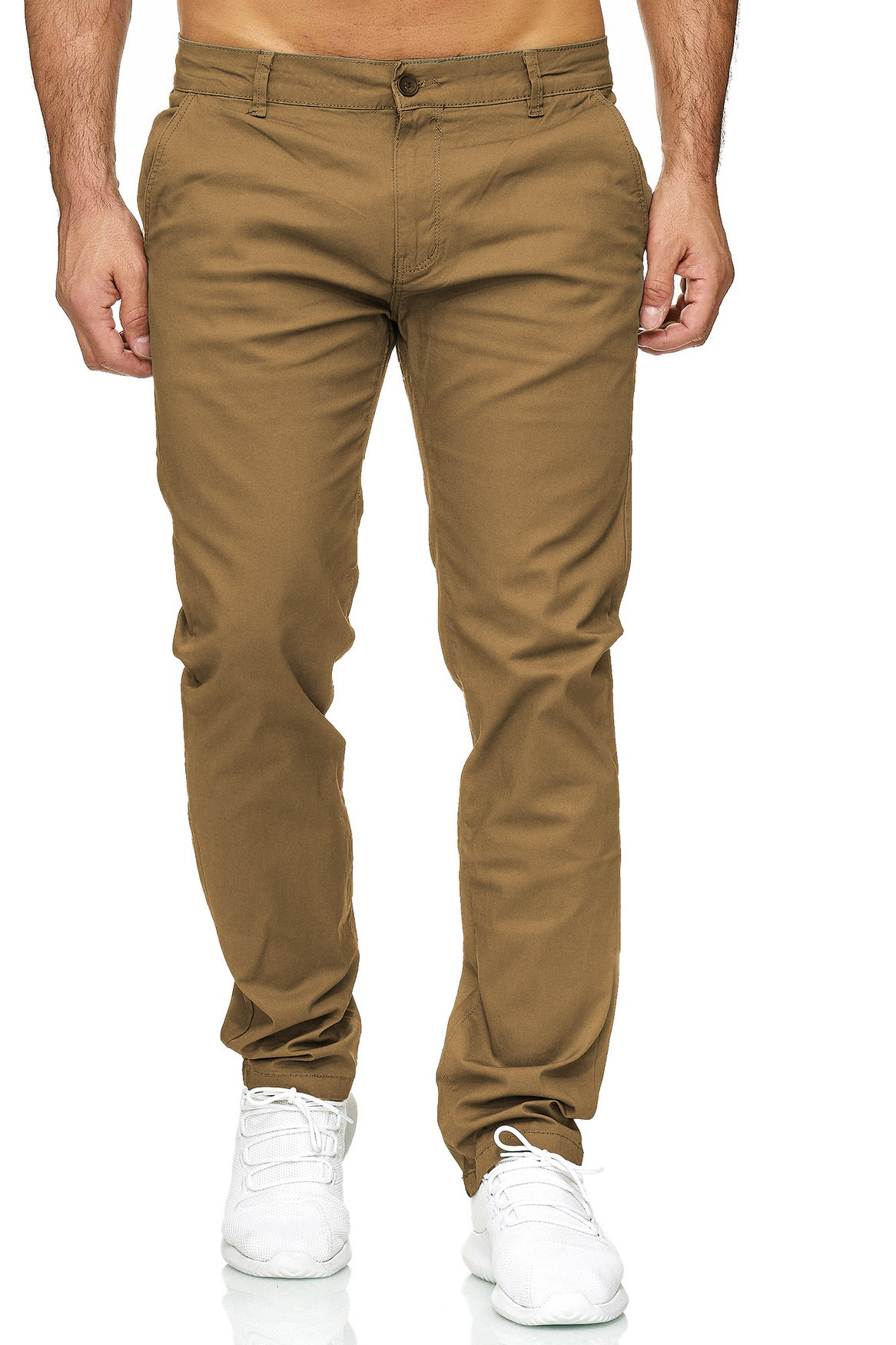 Arizonas Chino Stretch Hose Basic Denim Design Hose Fredy & Roy – Dunkelbraun, Bild 2
