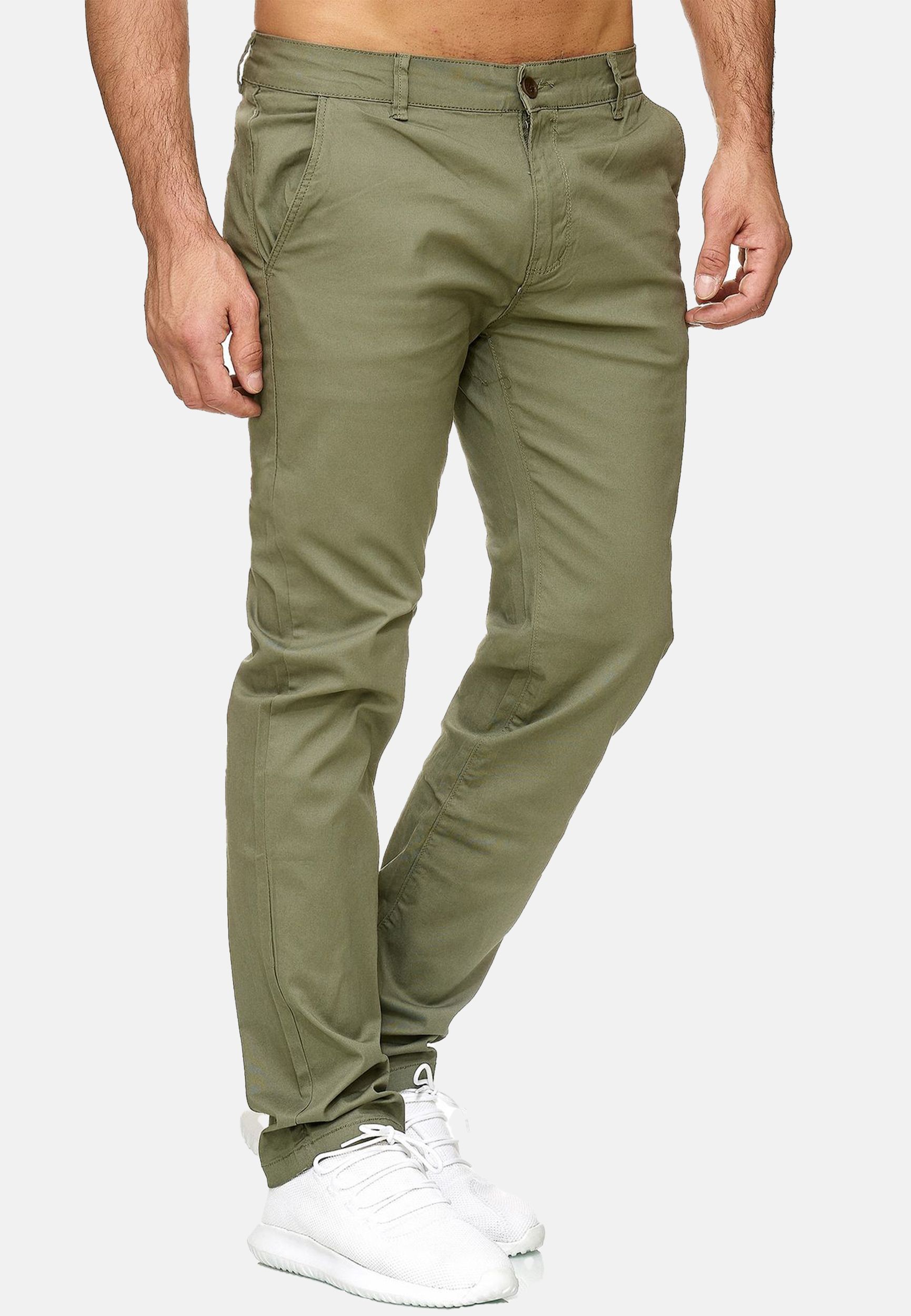 Arizonas Chino Stretch Hose Basic Denim Design Hose Fredy & Roy – Olive, Bild 1
