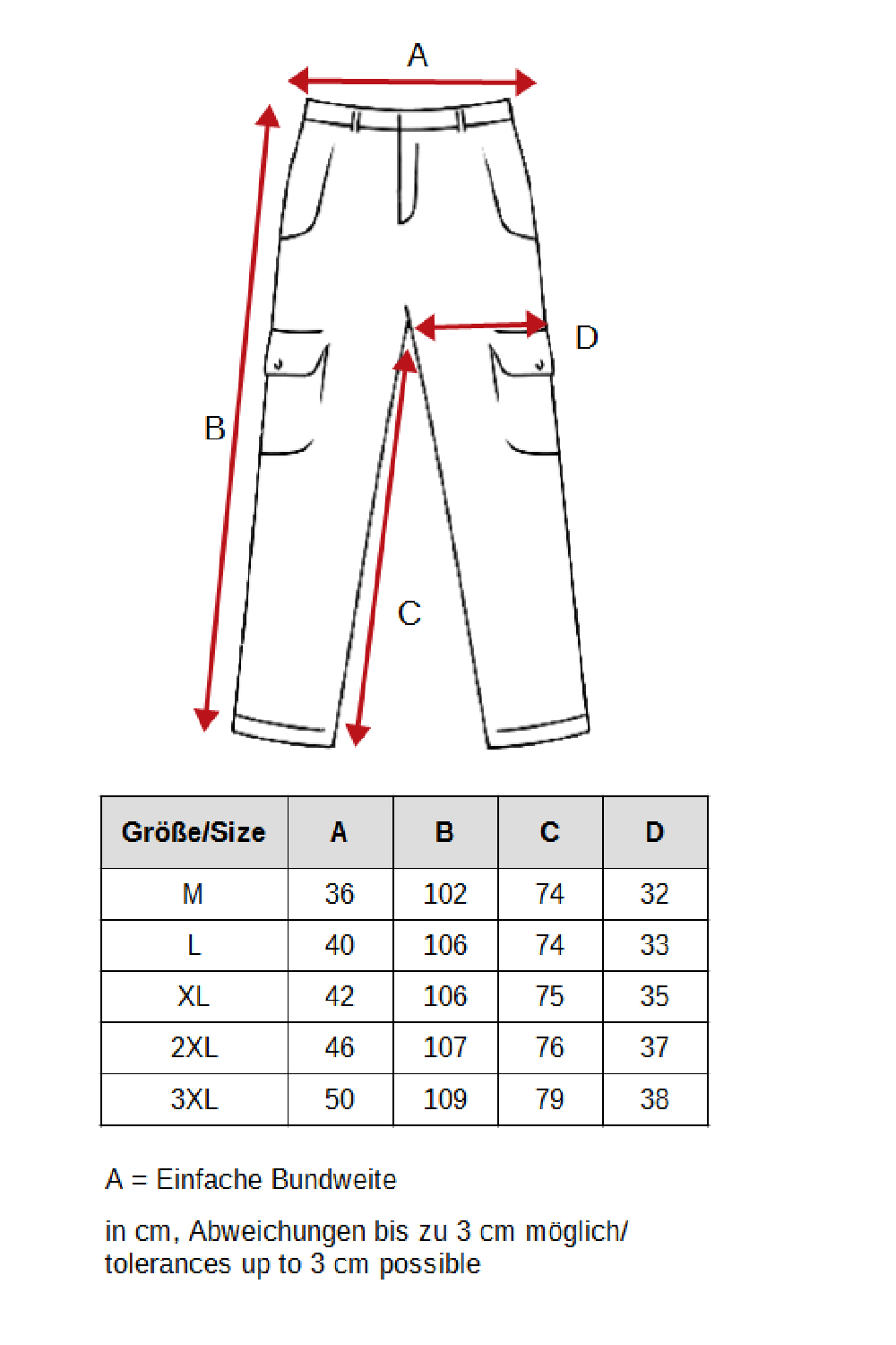 Leichte Freizeit Cargo Hose Leichte Freizeit Cargo Hose