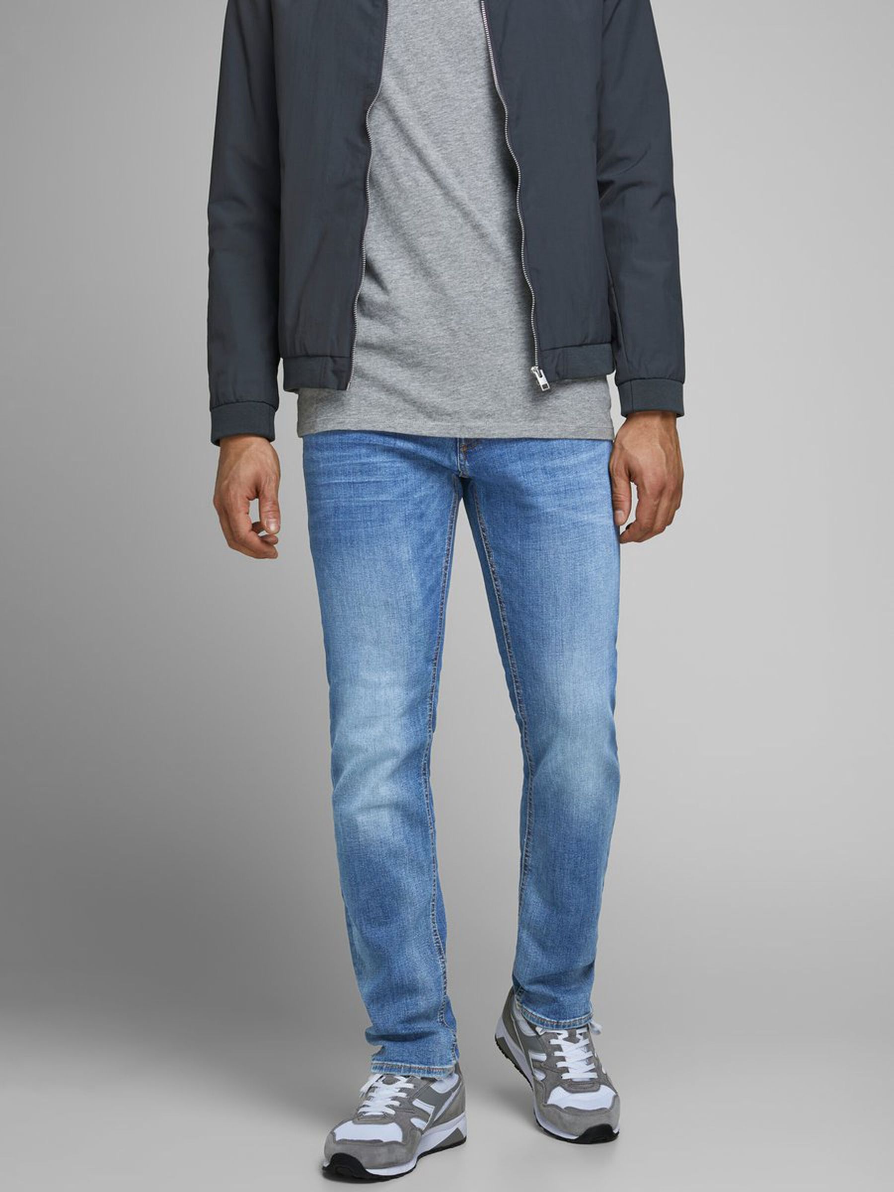 JACK & JONES Herren Slim Fit Jeans TIM JJ ORIGINAL Straight Legs JACK & JONES Herren Slim Fit Jeans TIM JJ ORIGINAL Straight Legs