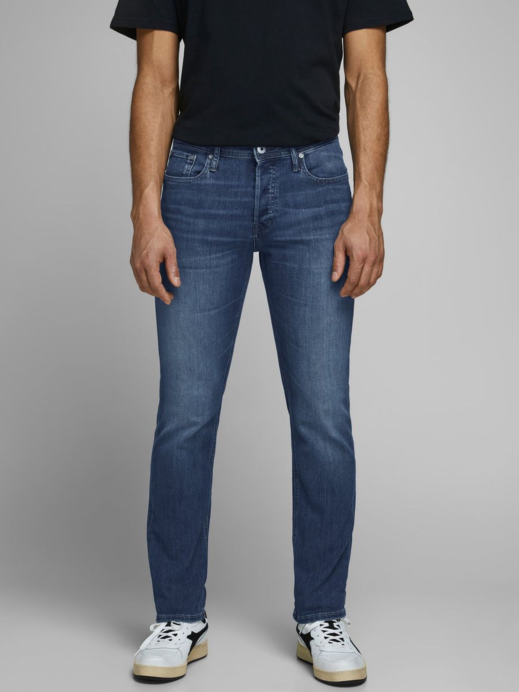 J&J BILD JACK & JONES Herren Slim Fit Jeans JJI GLENN ORIGINAL AM