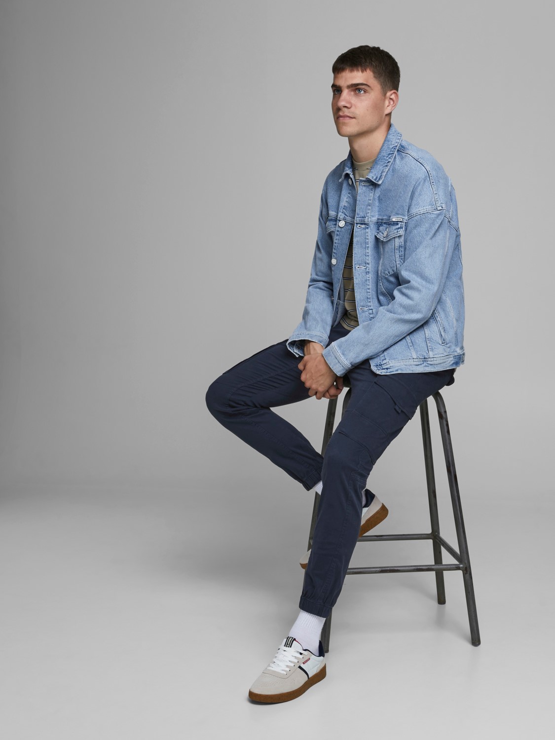 Herren Hose Twill Hose Cargo Jogger Pants JACK & JONES Herren Hose Twill Hose Cargo Jogger Pants JACK & JONES