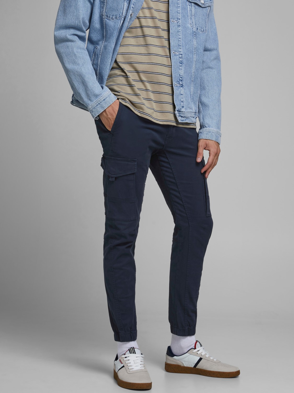 Herren Hose Twill Hose Cargo Jogger Pants JACK & JONES Herren Hose Twill Hose Cargo Jogger Pants JACK & JONES