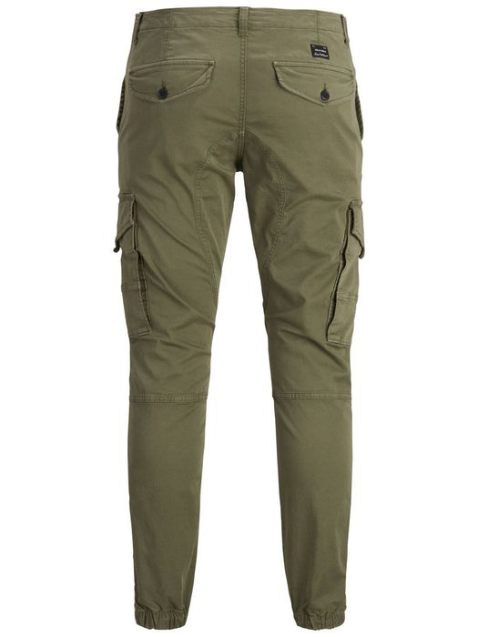 Jack & Jones Herren Hose Twill Hose Cargo Jogger Pants JACK & JONES – Olive, Bild 4