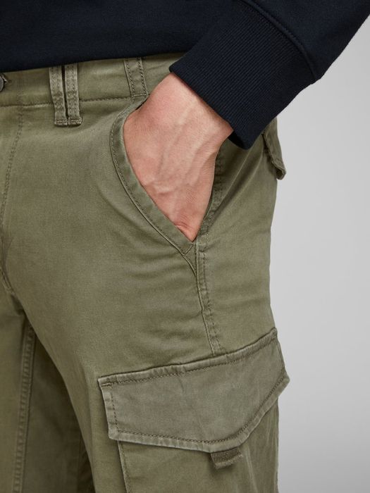 Jack & Jones Herren Hose Twill Hose Cargo Jogger Pants JACK & JONES – Olive, Bild 6