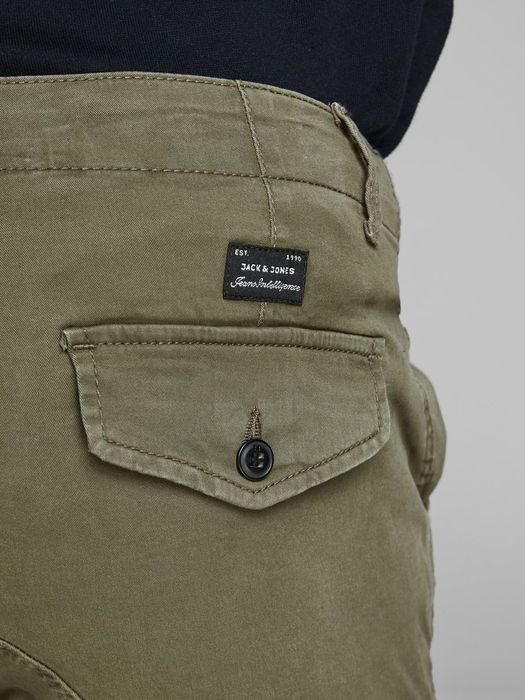 Jack & Jones Herren Hose Twill Hose Cargo Jogger Pants JACK & JONES – Olive, Bild 7