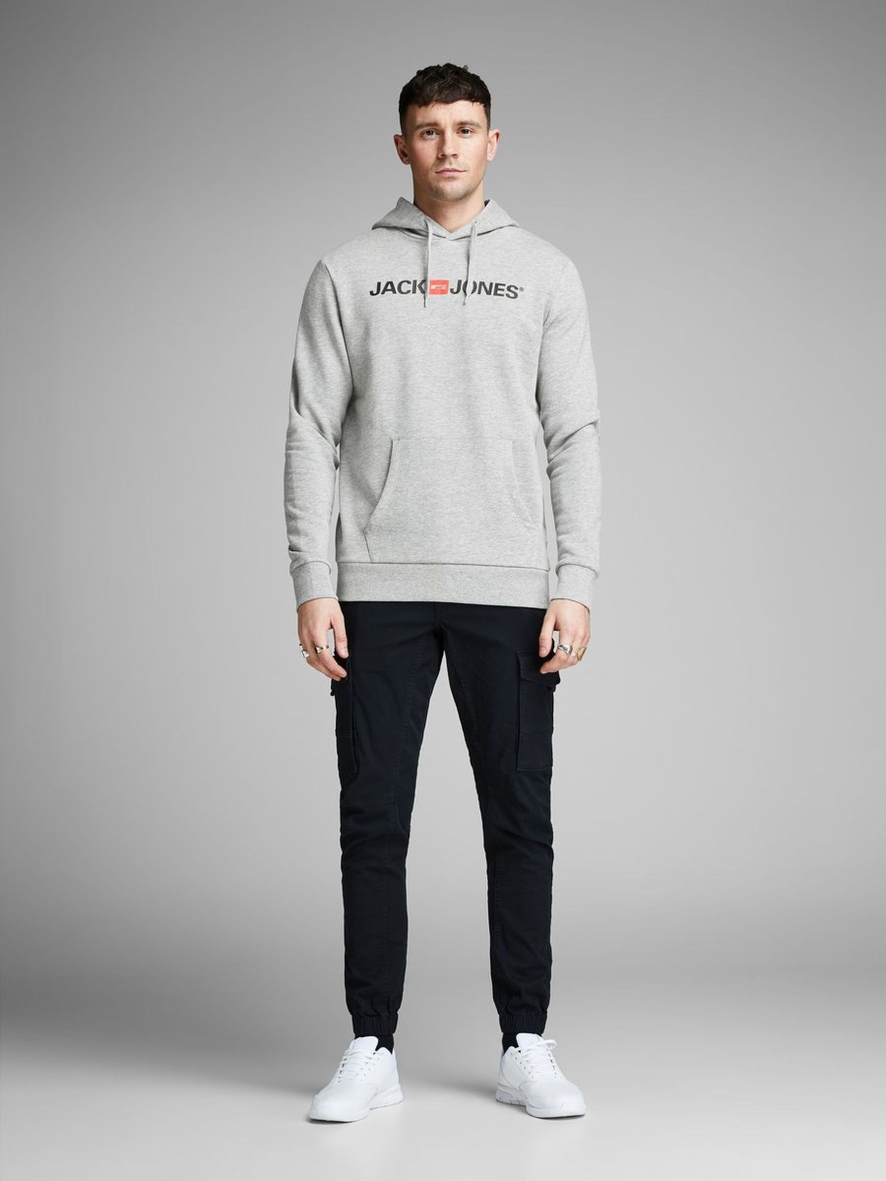 JACK & JONES Herren CORP LOGO SWEAT HOOD Basic Sweatshirt JACK & JONES Herren CORP LOGO SWEAT HOOD Basic Sweatshirt
