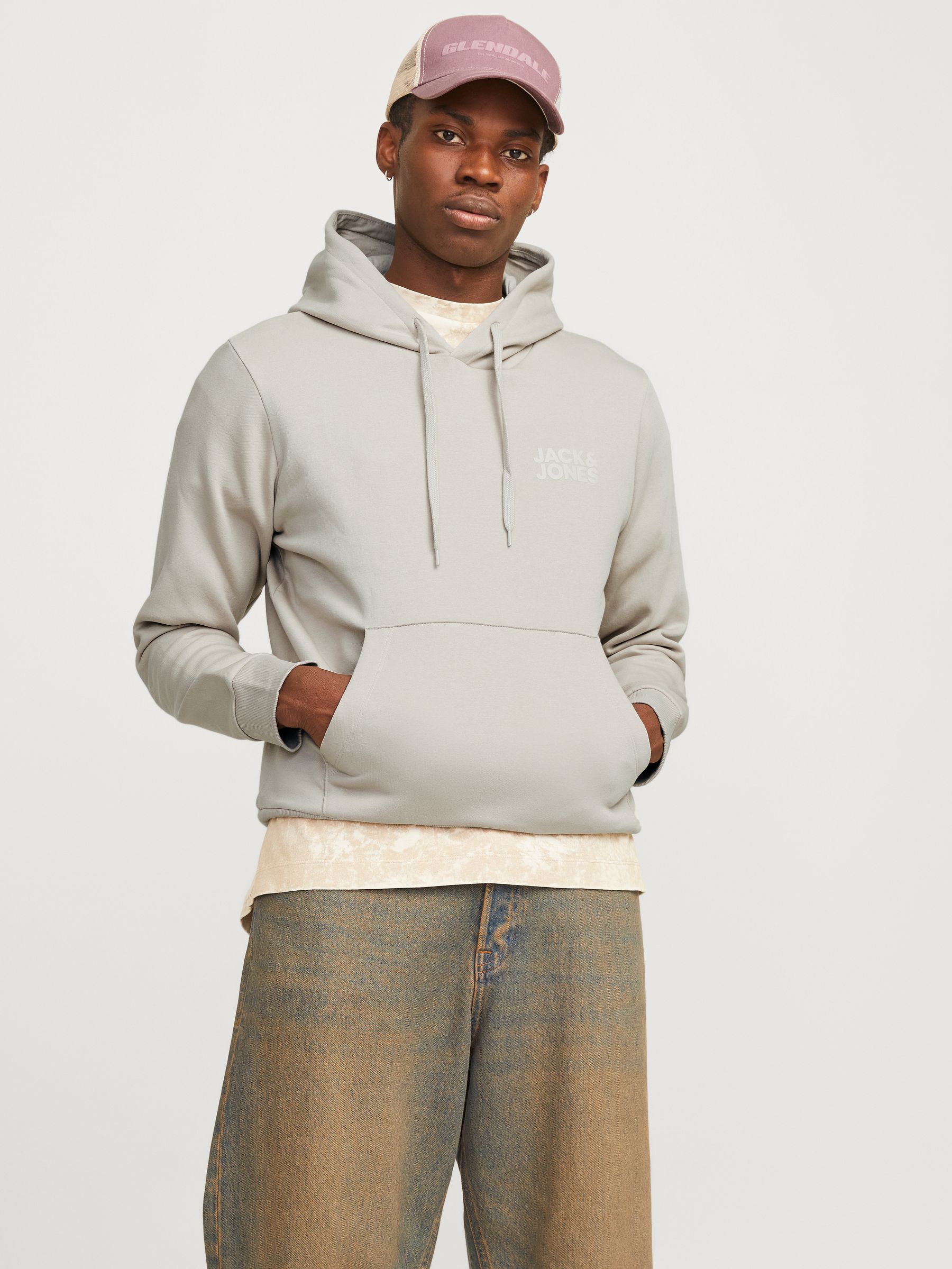 12152840_4607067_2.jpg Jack & Jones Herren Corp Logo Sweat Hood Basic Kapuzen Sweatshirt