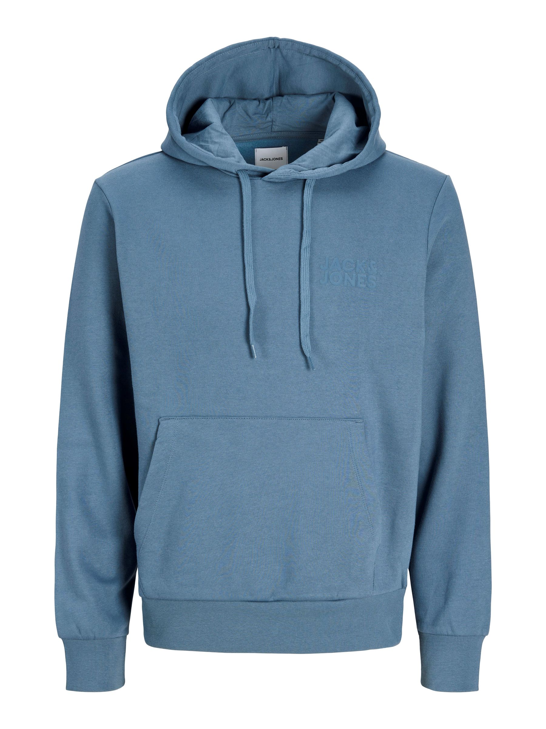 Jack & Jones Jack & Jones Herren Corp Logo Sweat Hood Basic Kapuzen Sweatshirt – Blau, Bild 1