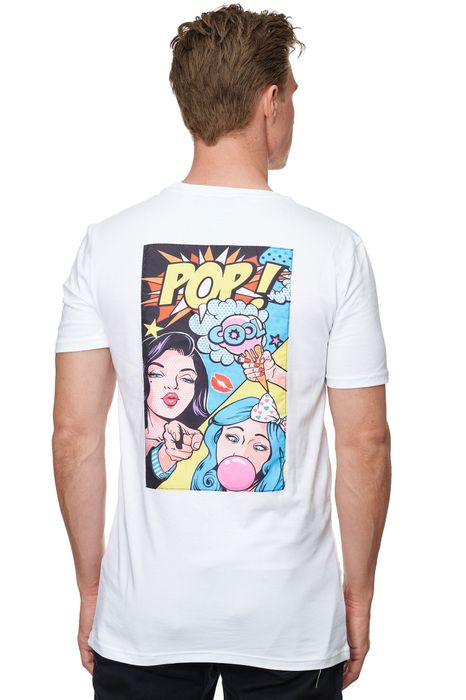 Uniplay UNIPLAY Herren T-Shirt Comic Pop Art Kurzarm Meme Shirt – Weiß, Bild 4