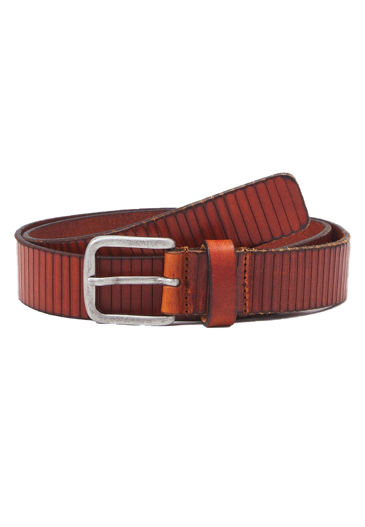 JACK & JONES Herren Leder Gürtel JACROYALE Vegetable Tan JACK & JONES Herren Leder Gürtel JACROYALE Vegetable Tan