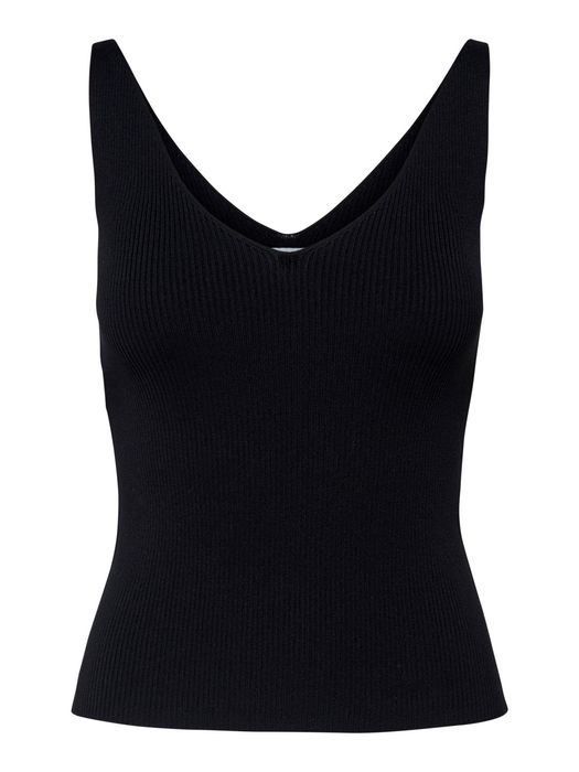 JDY Damen JDY Tank Top Basic Shirt Ärmellos Struktur JDYNANNA – Schwarz, Bild 6