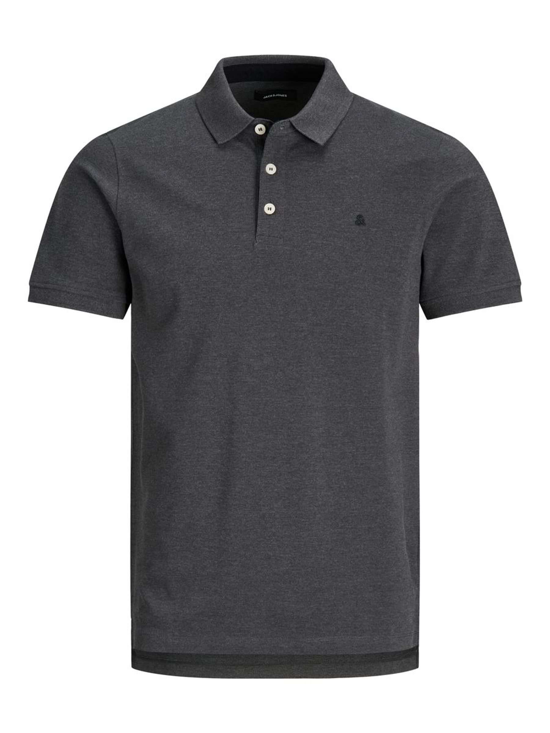 Polo Shirt Kurzarm Uni Hemd JJEPAULOS Pique Baumwolle Polo Shirt Kurzarm Uni Hemd JJEPAULOS Pique Baumwolle