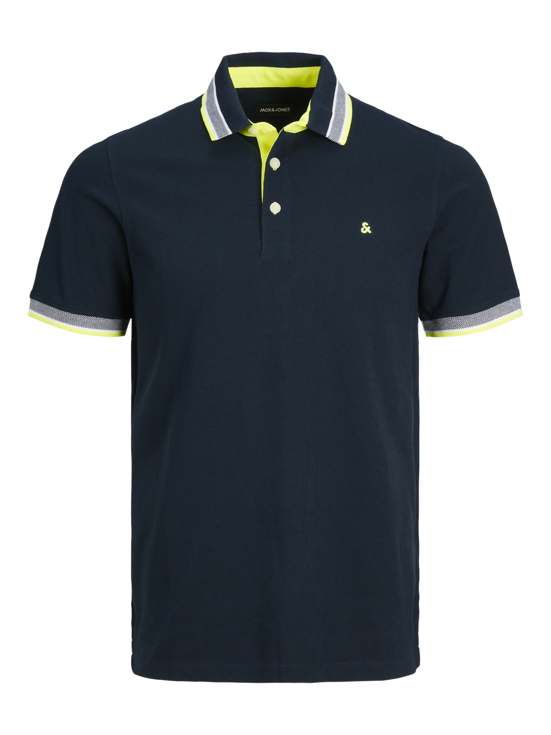 Polo Shirt Kurzarm Uni Hemd JJEPAULOS Pique Baumwolle Polo Shirt Kurzarm Uni Hemd JJEPAULOS Pique Baumwolle