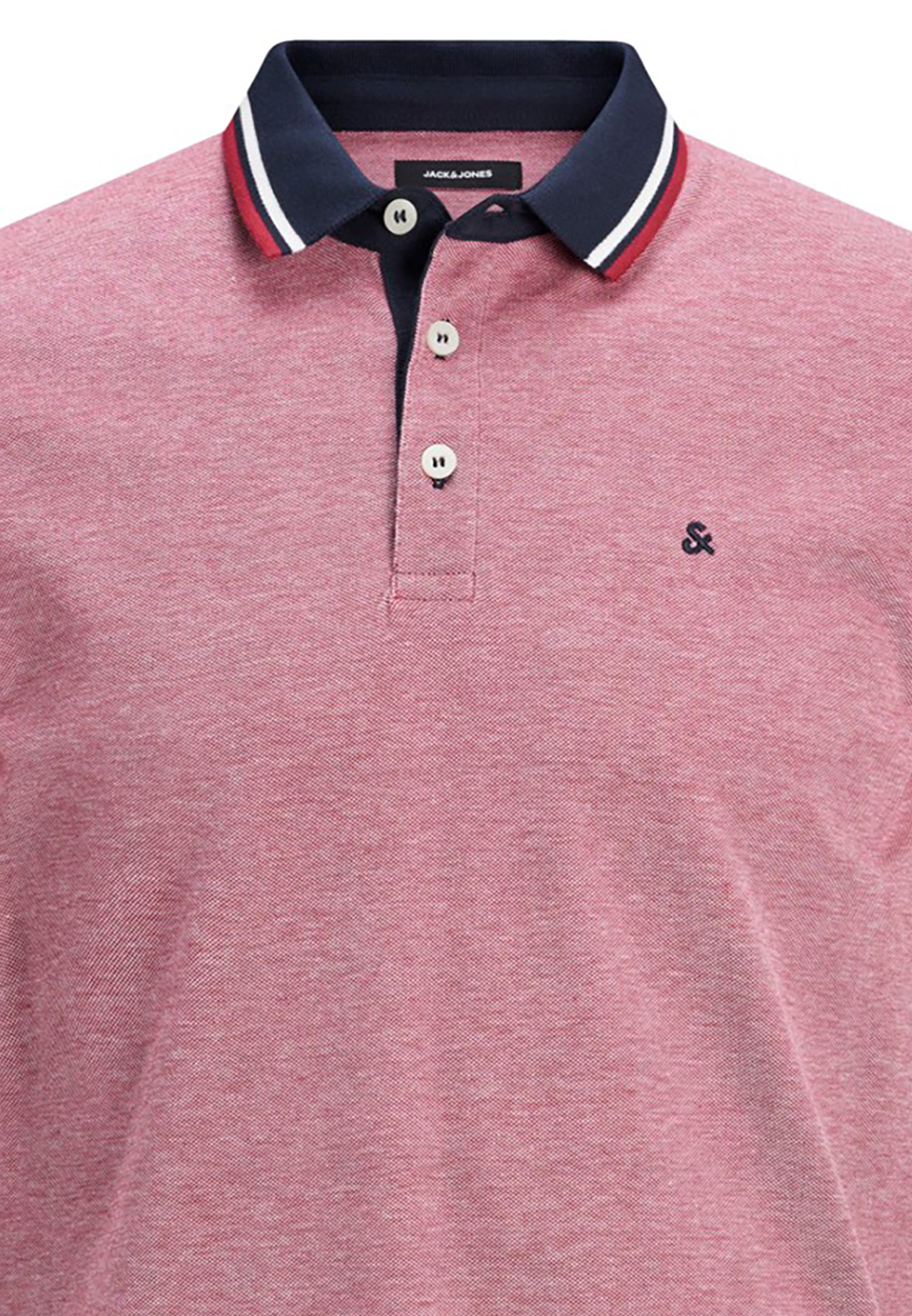 Polo Shirt Kurzarm Uni Hemd JJEPAULOS Pique Baumwolle Polo Shirt Kurzarm Uni Hemd JJEPAULOS Pique Baumwolle
