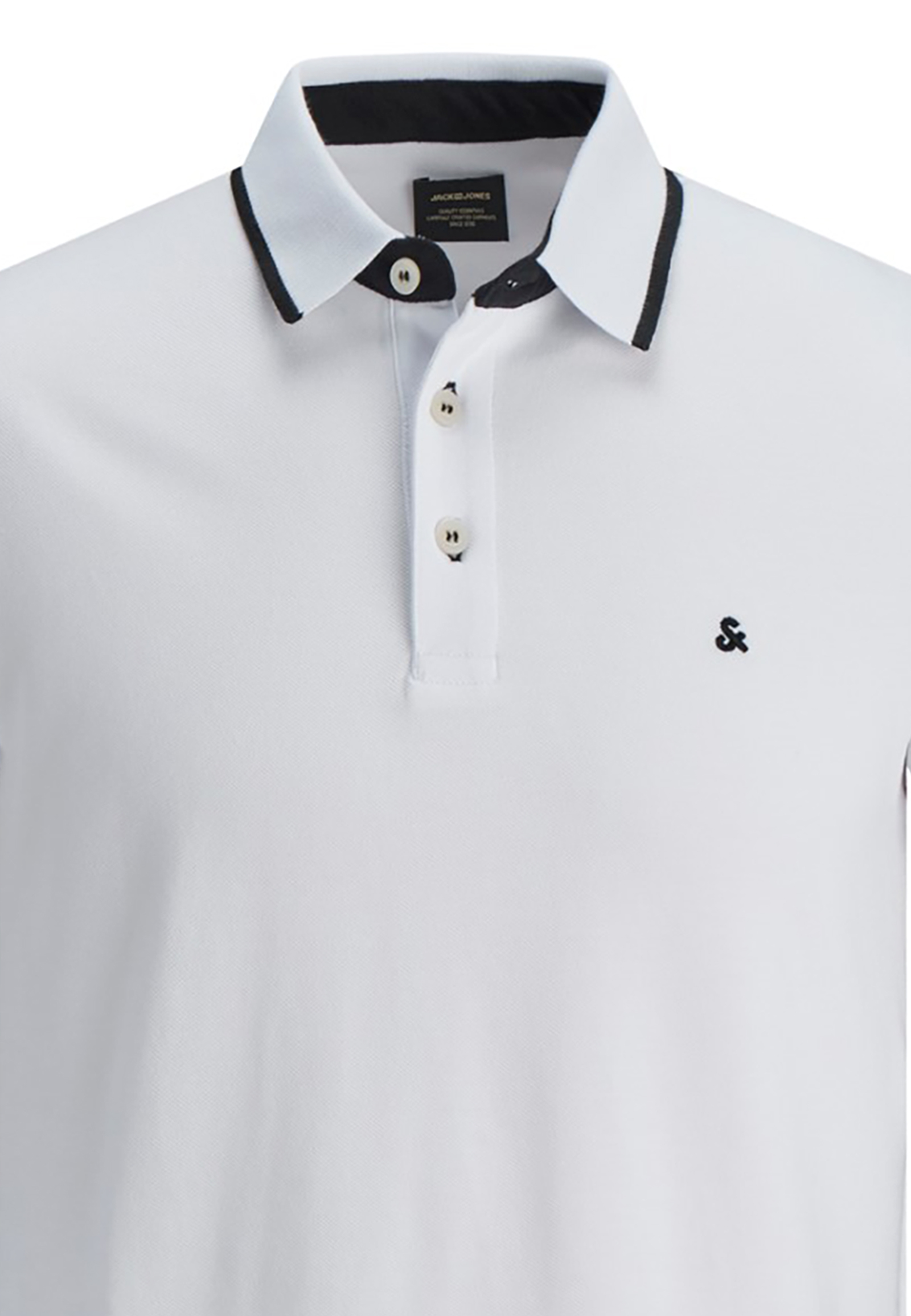 Polo Shirt Kurzarm Uni Hemd JJEPAULOS Pique Baumwolle Polo Shirt Kurzarm Uni Hemd JJEPAULOS Pique Baumwolle
