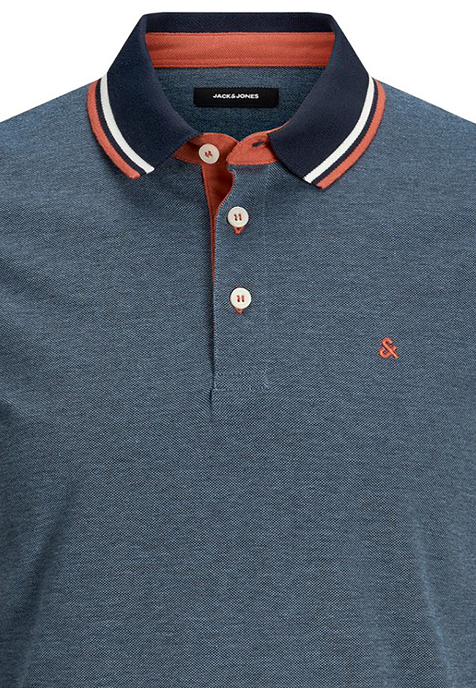 Polo Shirt Kurzarm Uni Hemd JJEPAULOS Pique Baumwolle Polo Shirt Kurzarm Uni Hemd JJEPAULOS Pique Baumwolle