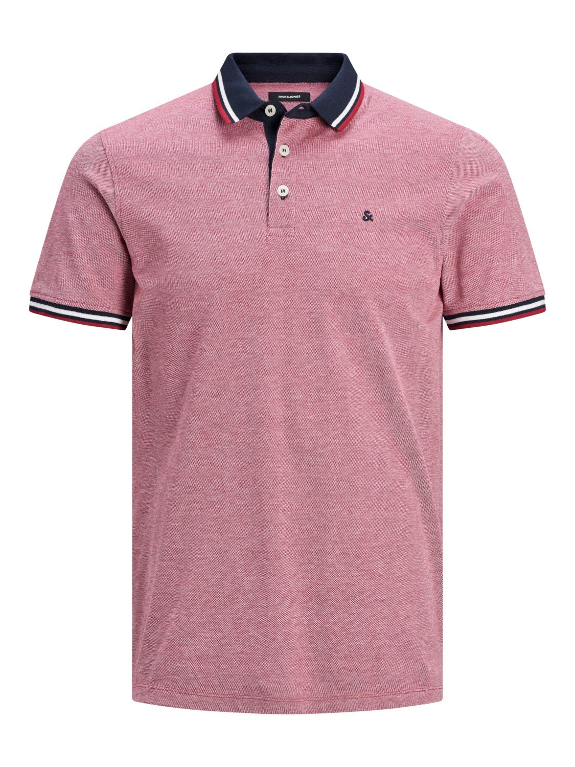 Polo Shirt Kurzarm Uni Hemd JJEPAULOS Pique Baumwolle Polo Shirt Kurzarm Uni Hemd JJEPAULOS Pique Baumwolle