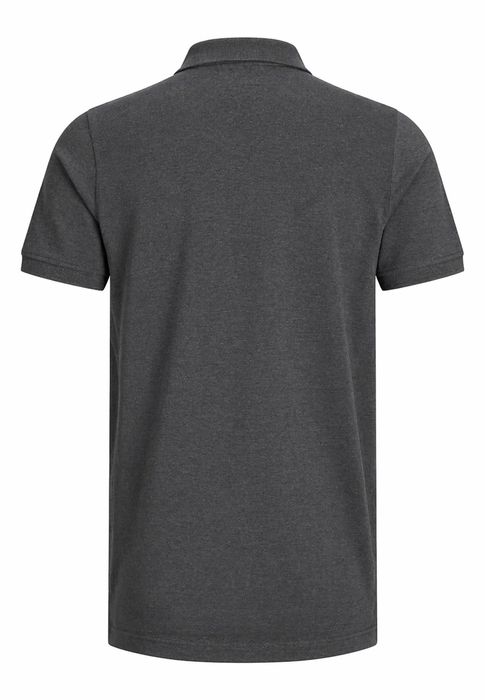 Jack & Jones JACK & JONES Polo Shirt Kurzarm Uni Hemd JJEPAULOS Pique – Dunkelgrau, Bild 3