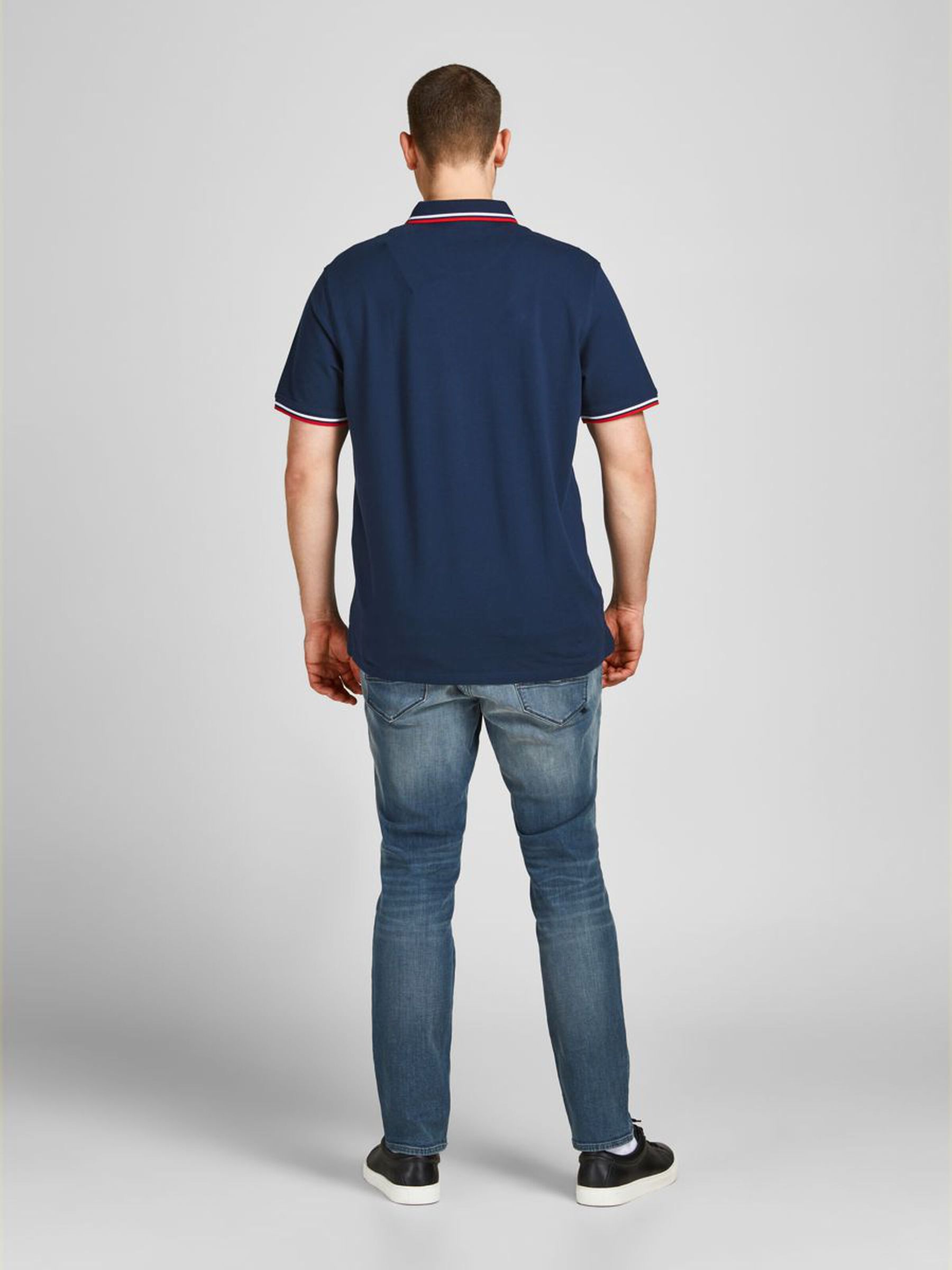 Herren + Fit Polo Shirt Kurzarm Pique Hemd JJEPAULOS Big Size Herren + Fit Polo Shirt Kurzarm Pique Hemd JJEPAULOS Big Size