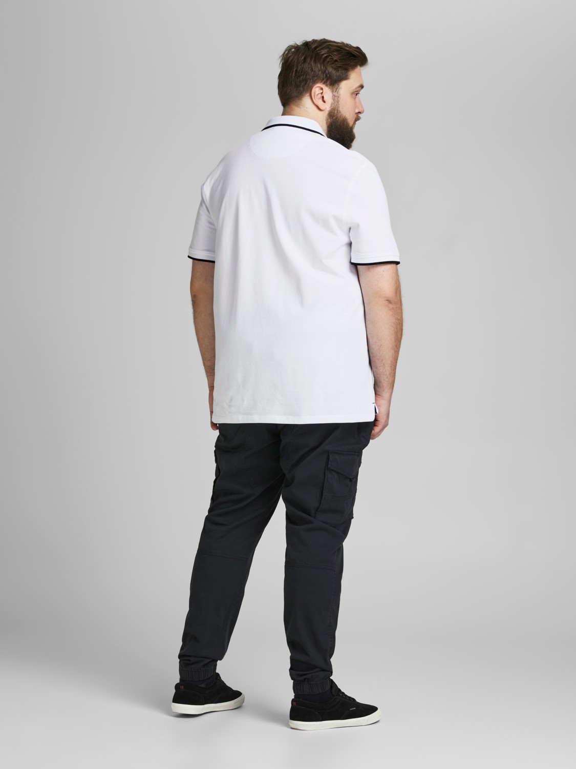 Herren + Fit Polo Shirt Kurzarm Pique Hemd JJEPAULOS Big Size Herren + Fit Polo Shirt Kurzarm Pique Hemd JJEPAULOS Big Size
