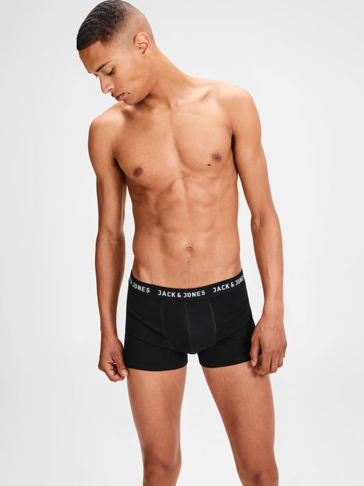 Herren Jack & Jones Boxershorts 5er Pack Trunks Stretch Unterhose JACHUEY, Farbe: Schwarz